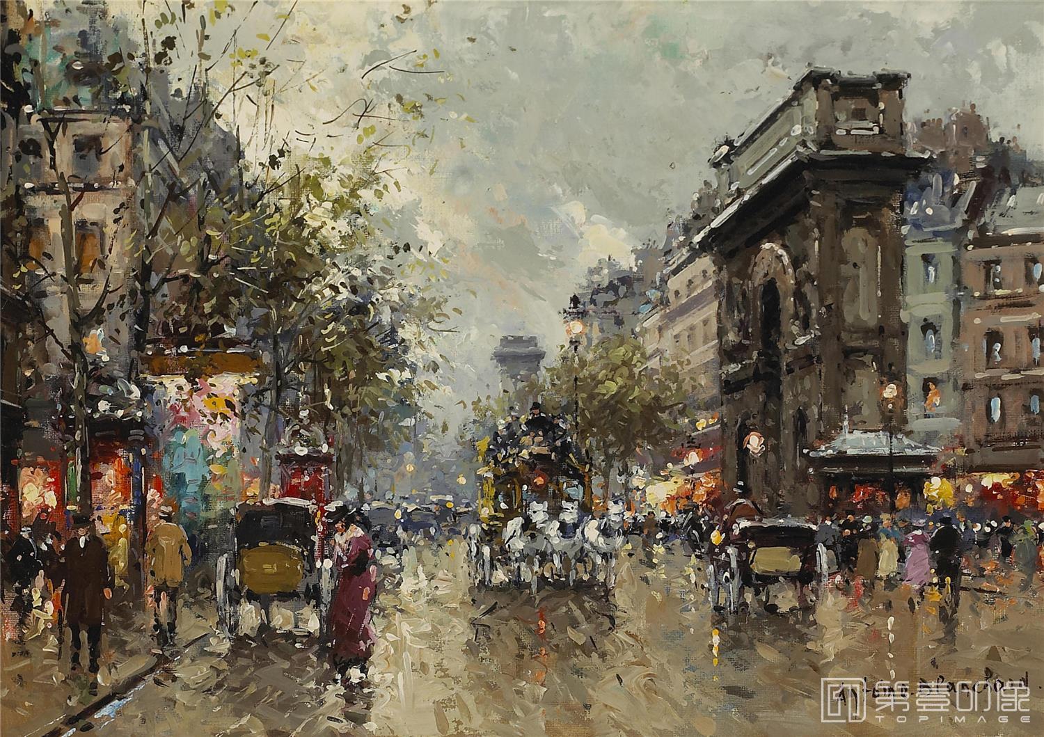 油画-安托万·布兰乍得 Antoine Blanchard作品-072